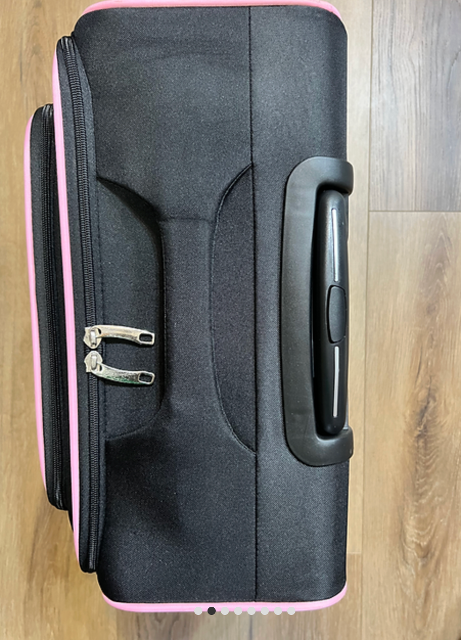 Alpha Kappa Alpha  (AKA) Black color 4 wheel Laptop Trolley