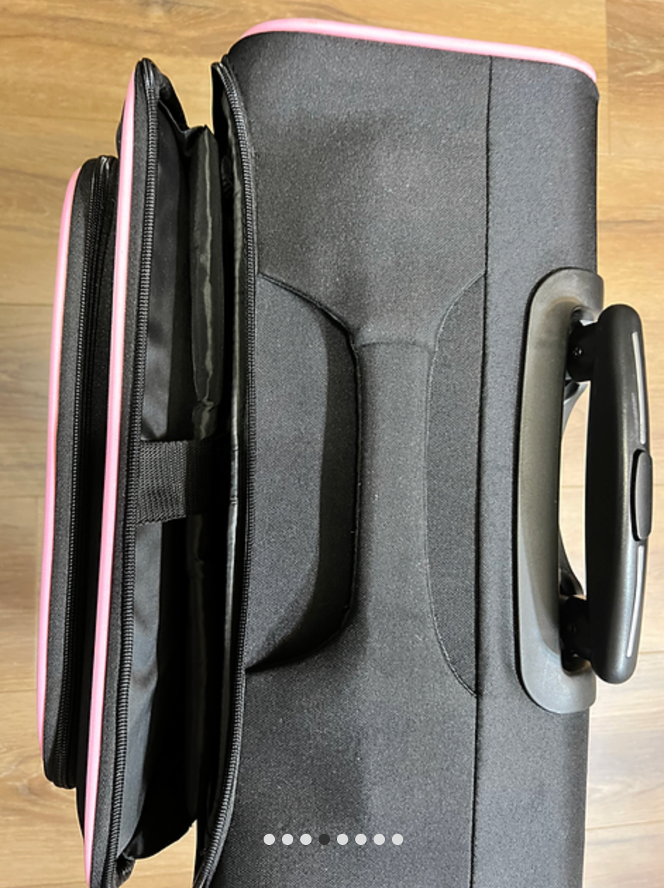 Alpha Kappa Alpha  (AKA) Black color 4 wheel Laptop Trolley