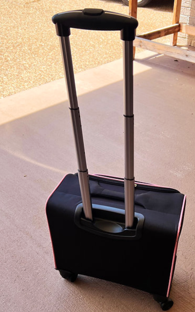 Alpha Kappa Alpha  (AKA) Black color 4 wheel Laptop Trolley