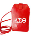 Delta Sigma Theta (DST) Red color pure Lamb Leather Sling/Purse for Delta Women, with adjustable string, Made in India