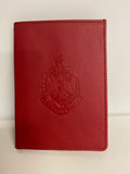 Delta Sigma Theta Sorority Passport Cover: Red Faux Leather