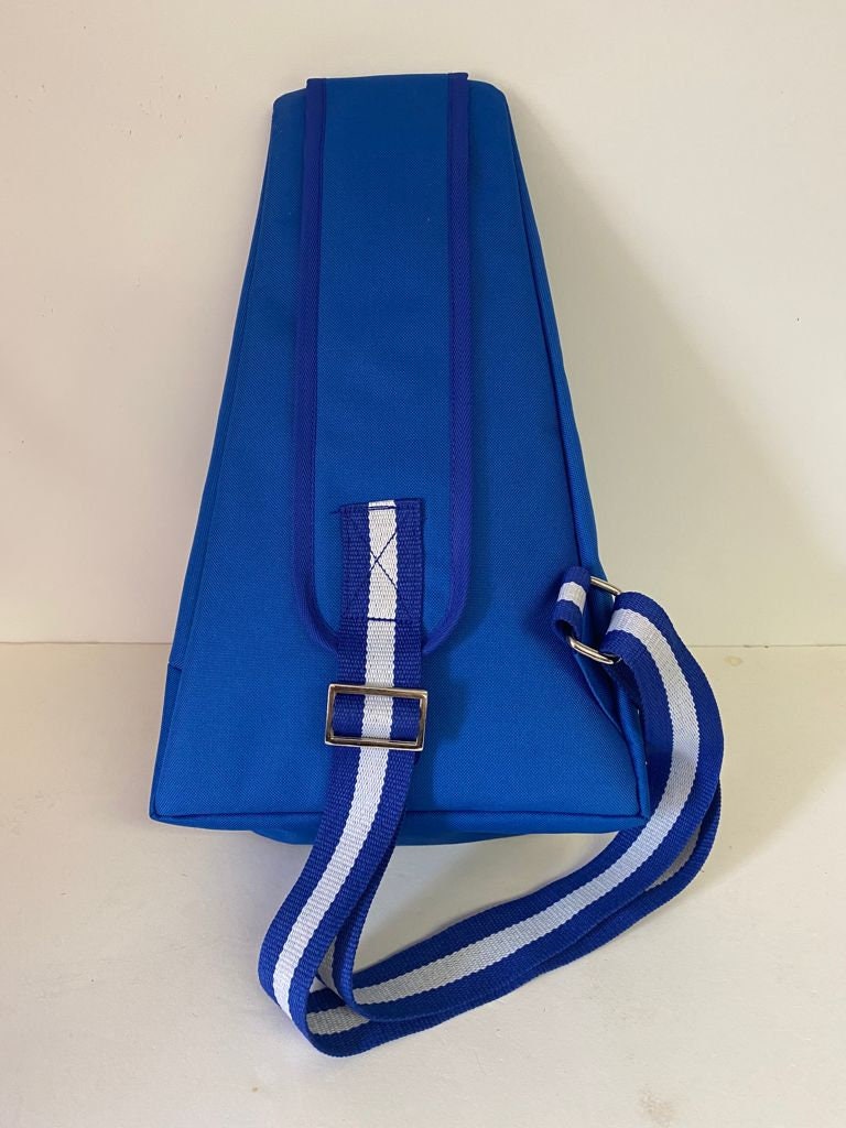 Zeta Phi Beta (ZOB) Sorority, 1 Shoulder Crossbody Sling/Shoulder bag with USB Port Embroidered Organizational Shield in Front Made in India