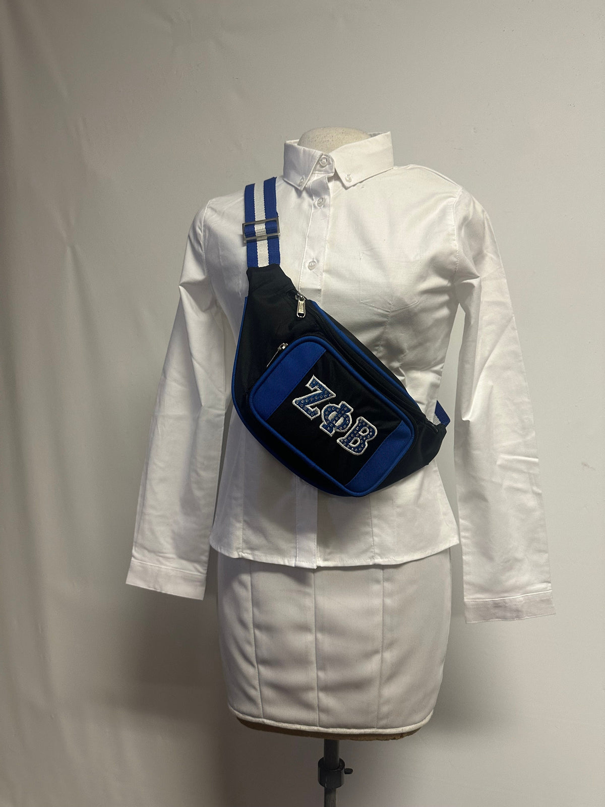 Zeta Phi Beta (ZOB) Fanny Pack - With Bling Letters and Plain Options