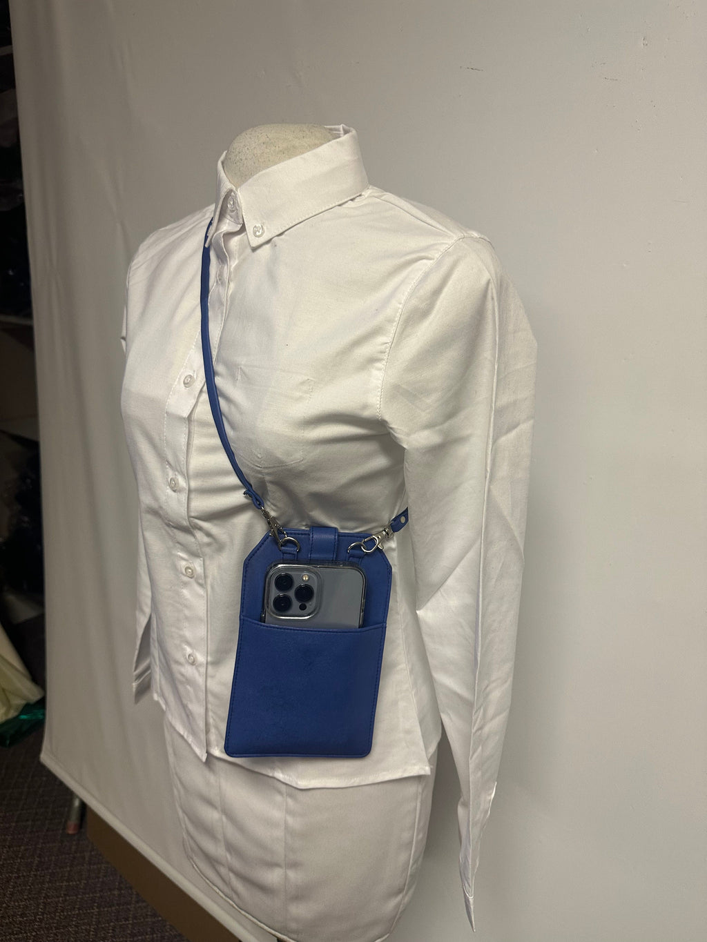 Zeta Phi Beta  (ZOB) Blue color Sling/Shoulder Bag with Phone Holder For Women, Made in India
