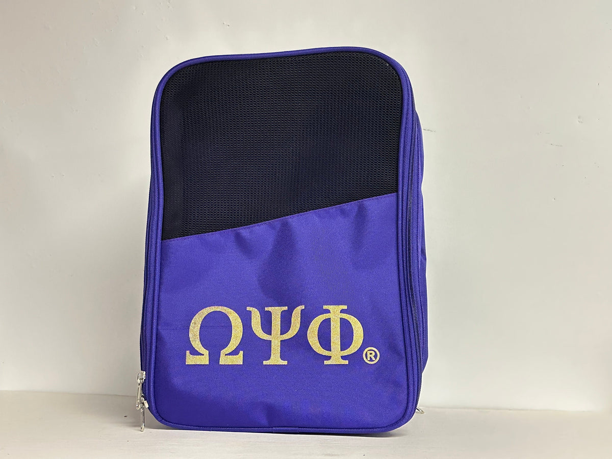 Omega Psi Phi Purple Color Shoe Bag- Keep your style on Point