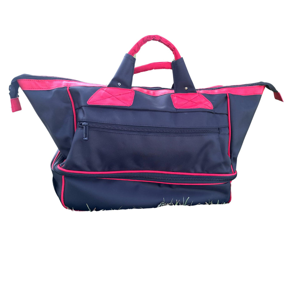 Delta Sigma Theta Pilot bag with Trolley, black and red- Luggage/cabin Bag for travelling.- authorized vendor