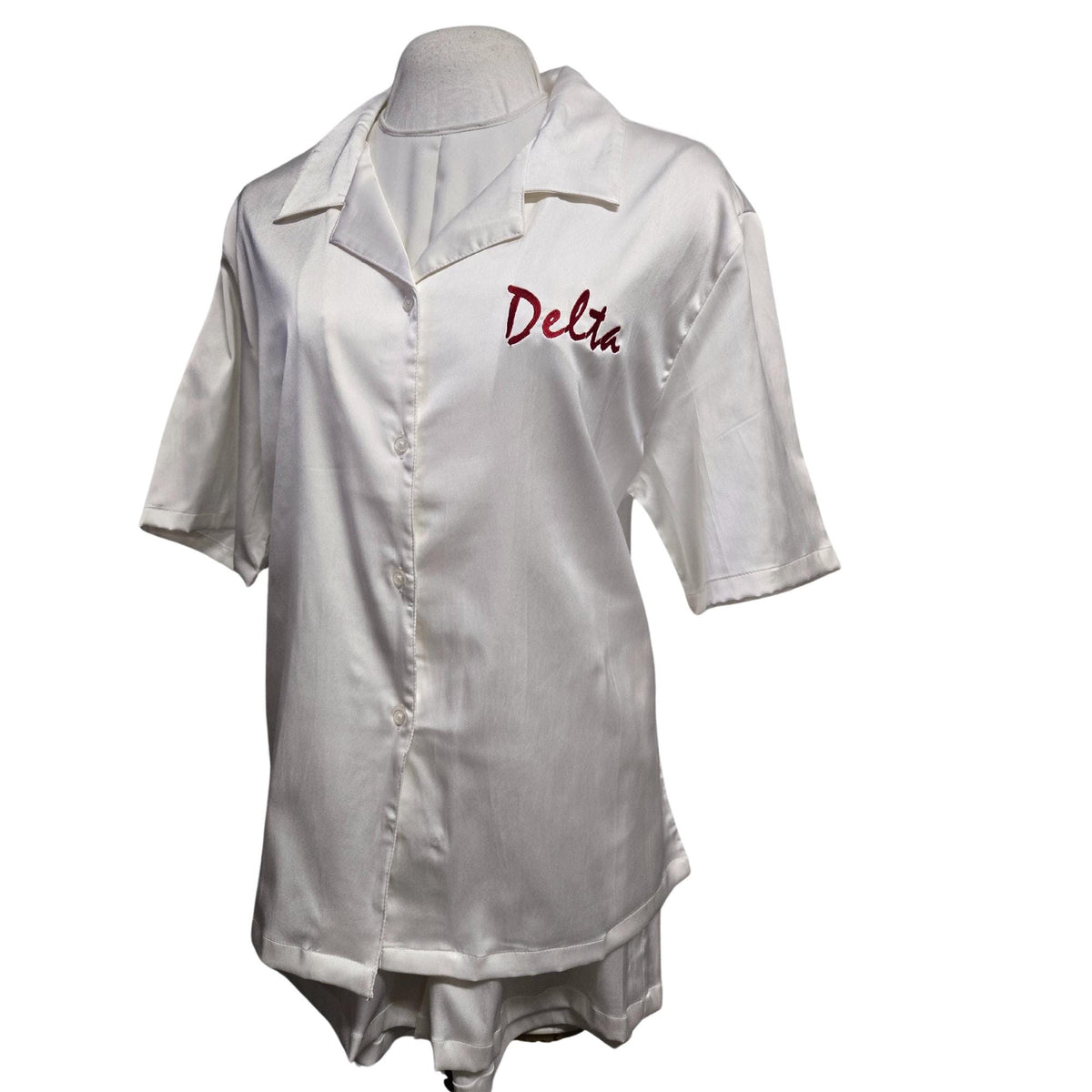 Delta Sigma Theta (DST) satin night suit for Delta soror- stay warm in Style