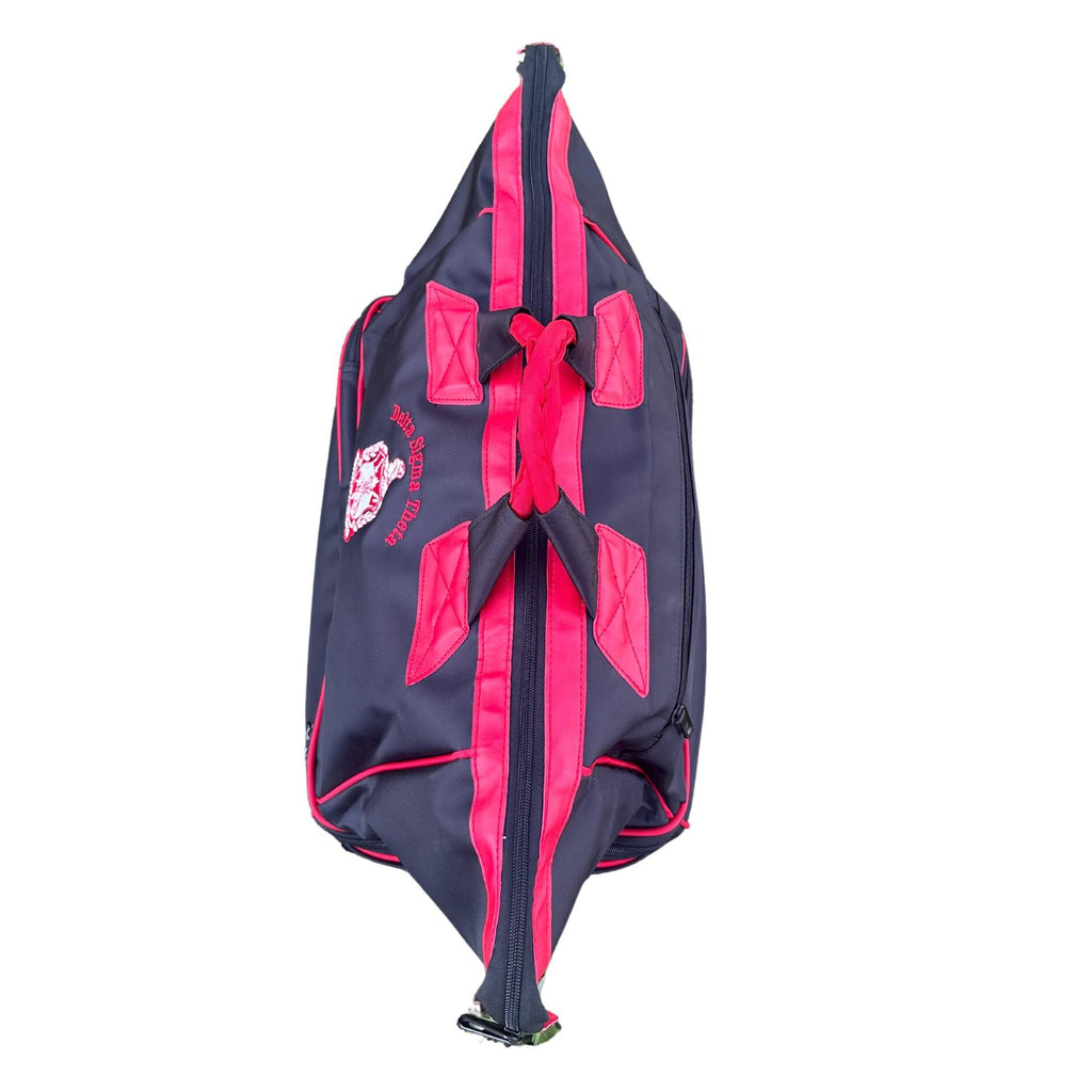 Delta Sigma Theta Pilot bag with Trolley, black and red- Luggage/cabin Bag for travelling.- authorized vendor