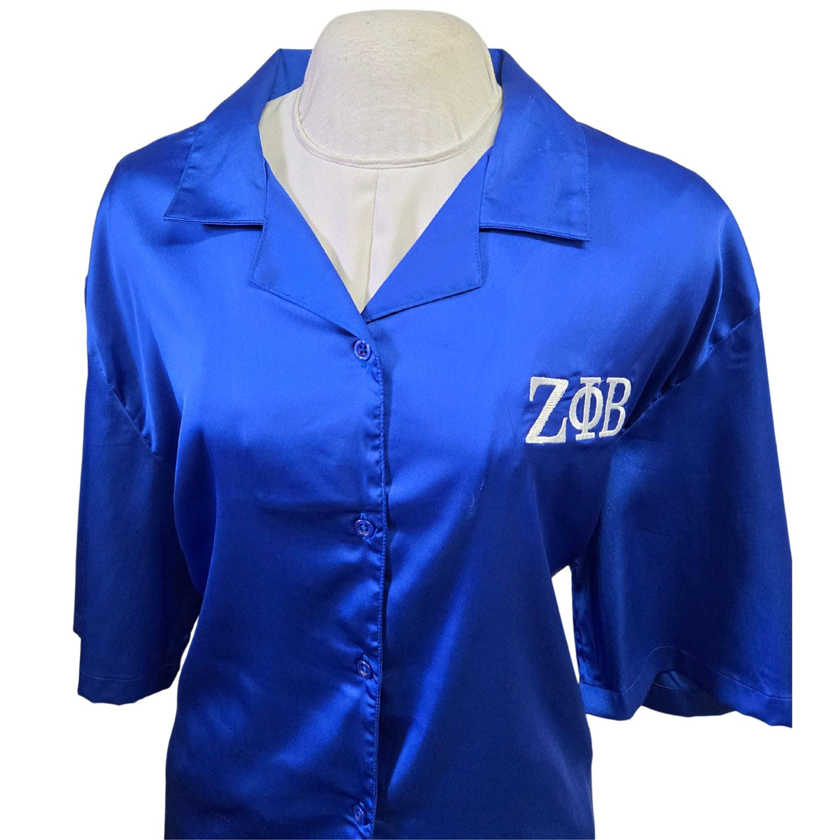 Zeta Phi Beta (ZOB) satin night suit for Zeta soror- stay warm in Style