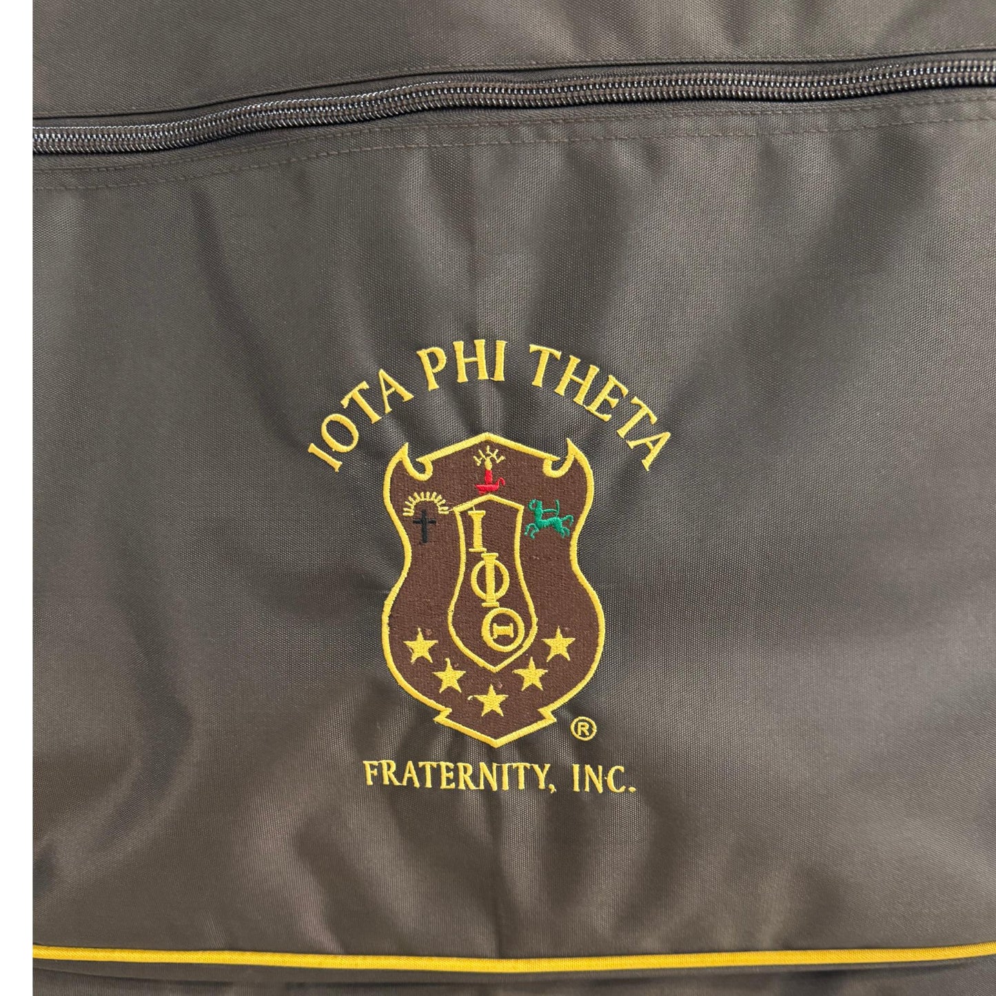 Iota Phi Theta Fraternity Garment Bag: Polyester PVC Coated Travel Bag