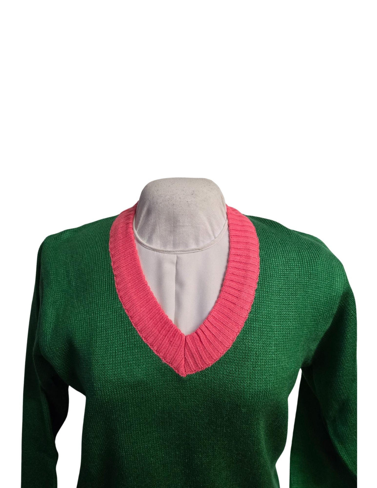 Green and Pink V-Neck Sweater/Cardigan stay warm in Style this WINTER- Exclusive Item for this winter!