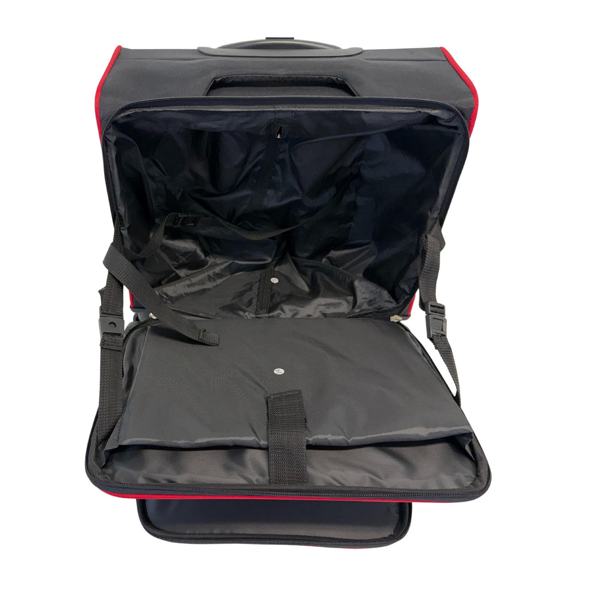 Delta Sigma Theta Laptop Trolley Bag: Red & Black Sorority Travel Luggage