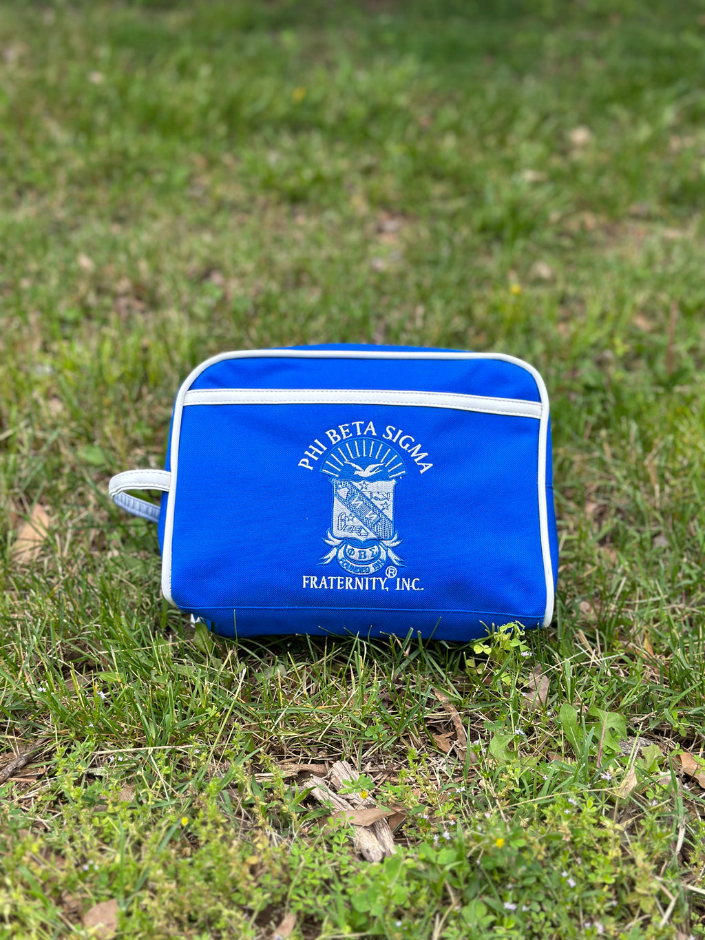 Phi Beta Sigma Toiletry Bag/ Shaving/ Travel Kit Polyester PVC Coated, For Men-  'Authorized Vendor'