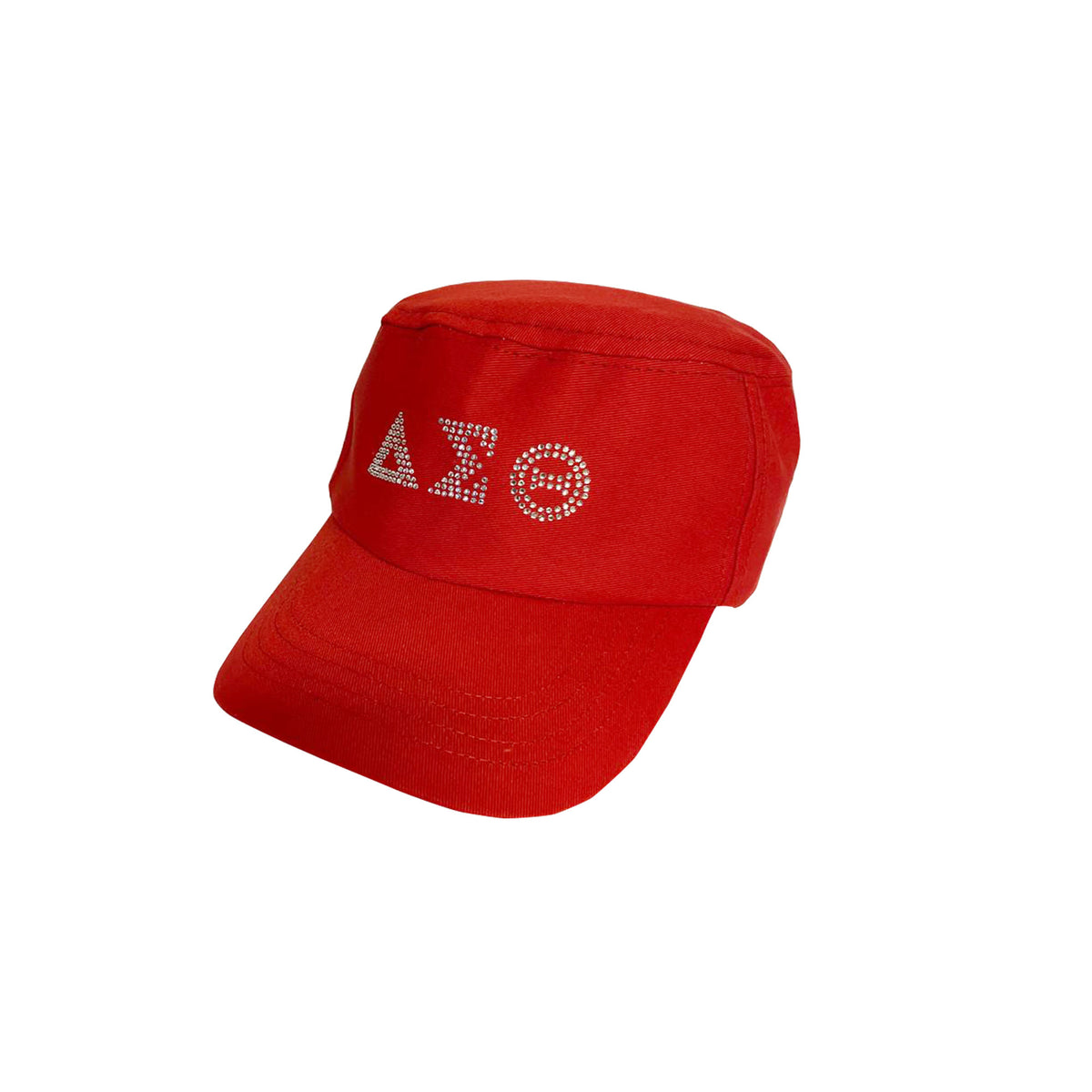 dad hat with Rhinestone Greek letters