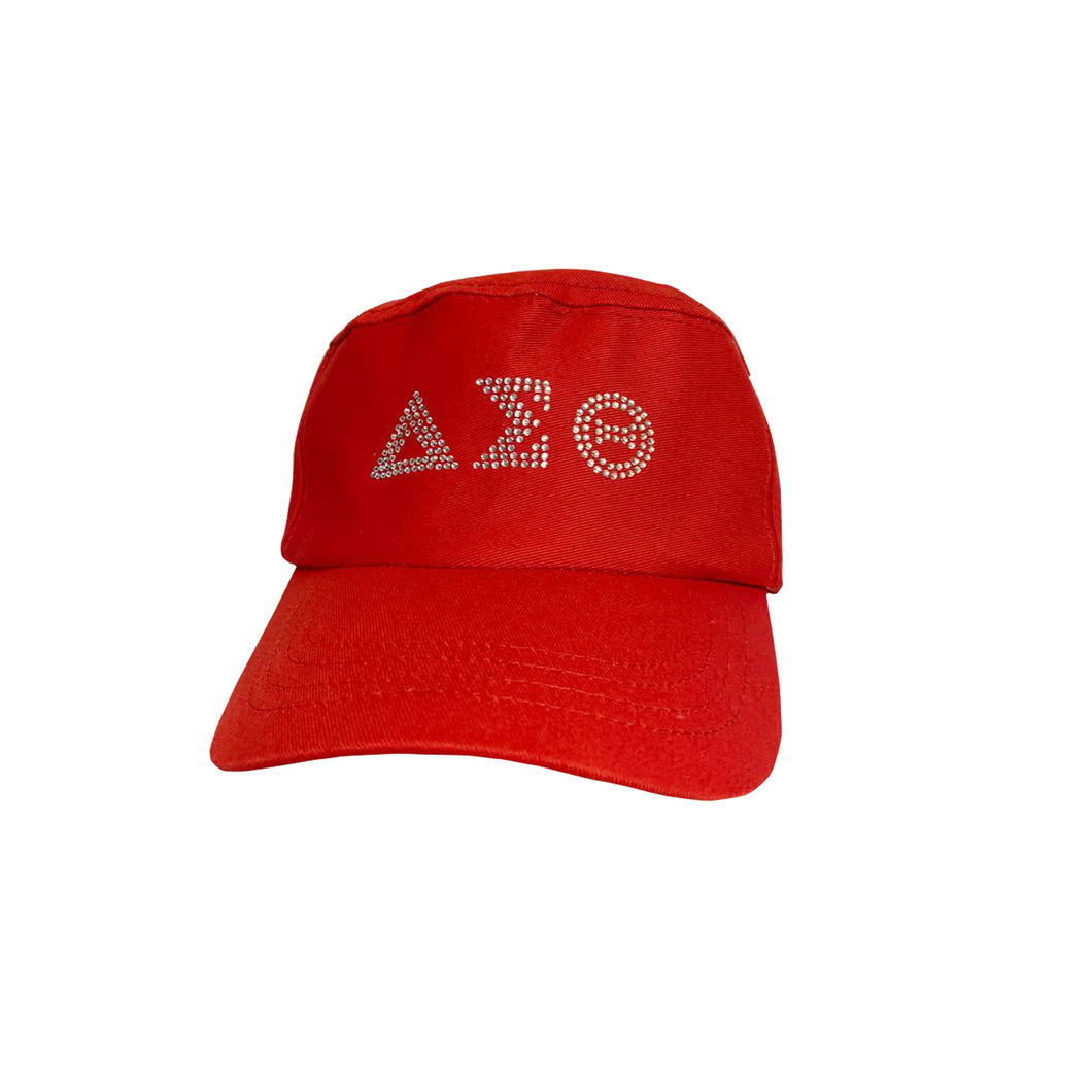 Sorority Red color Cotton baseball Cap