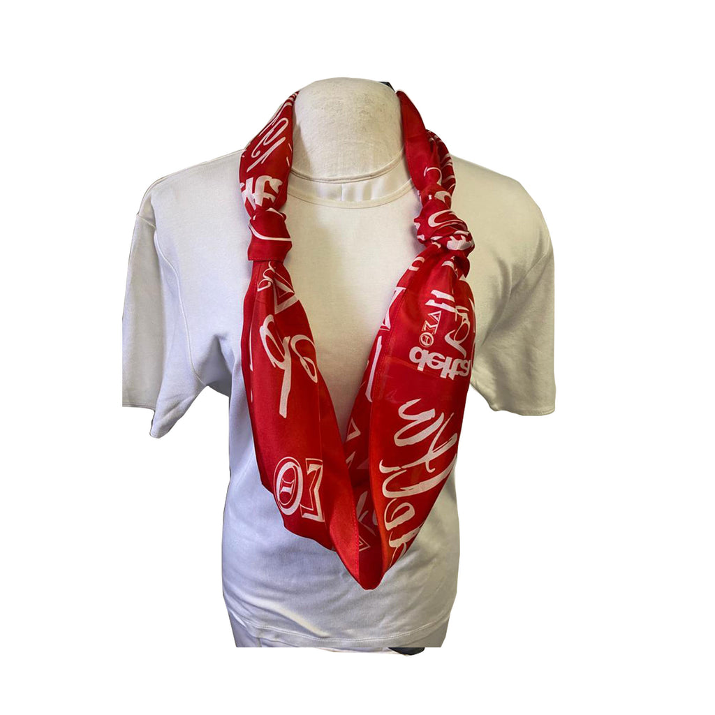 Sorority Long Silk Oblong Muffler