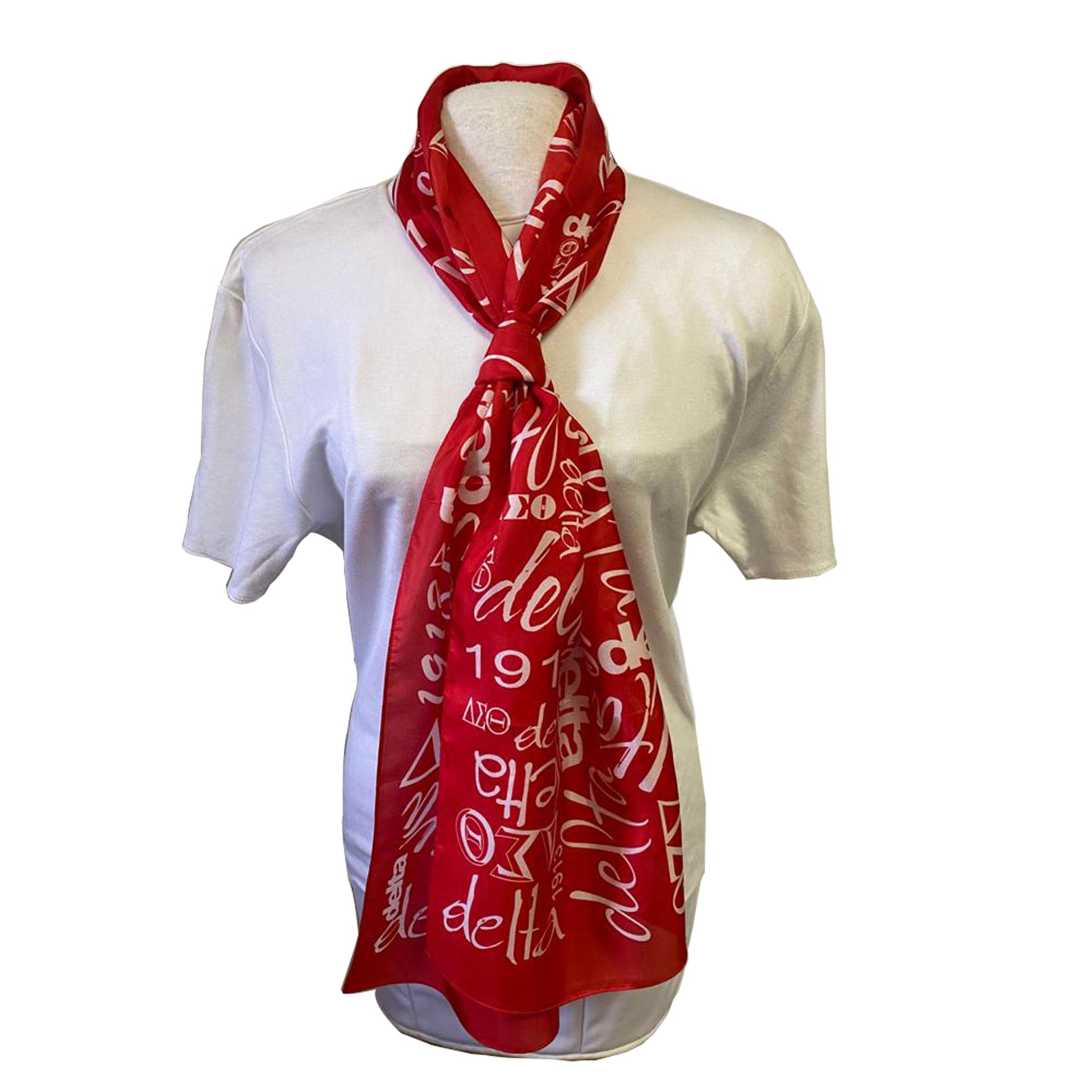 Red & White Color Scarf
