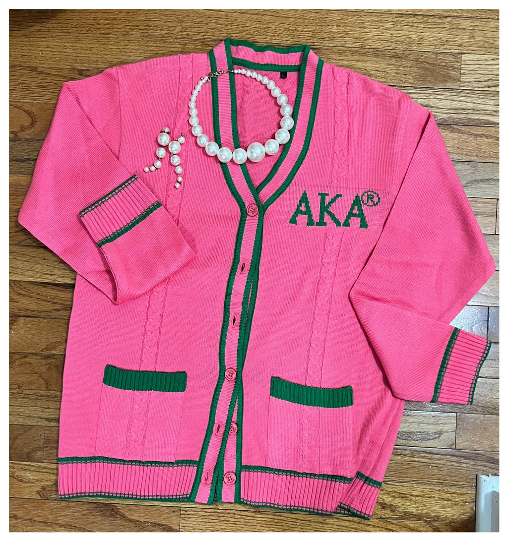 Alpha Kappa Alpha BeKause Winter is Koming Kardigan