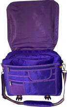 Load image into Gallery viewer, Royal Purple &amp; Old Gold Canvas Office Bag 1
