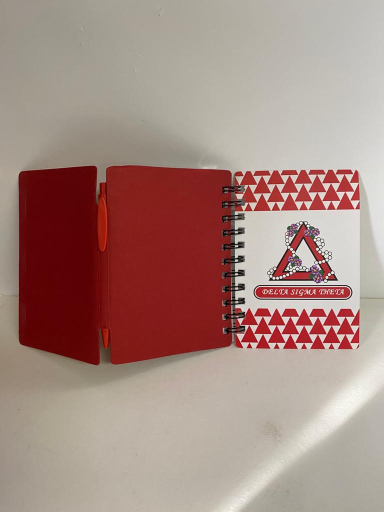 Notebook with African pearl print
