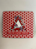White Mouse pad with African Pearl print