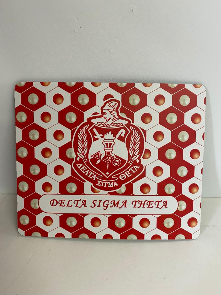 Red & White Mouse pad