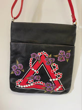 Load image into Gallery viewer, Red &amp; Black individually Hand painted bag
