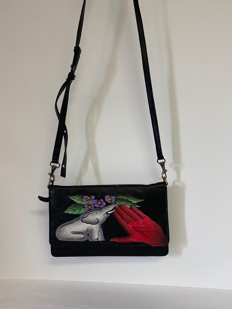 Hand Painted Leather Small 3