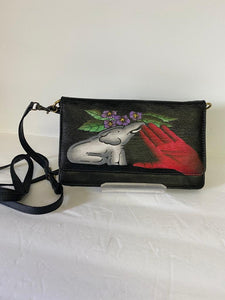 Hand Painted Leather Small