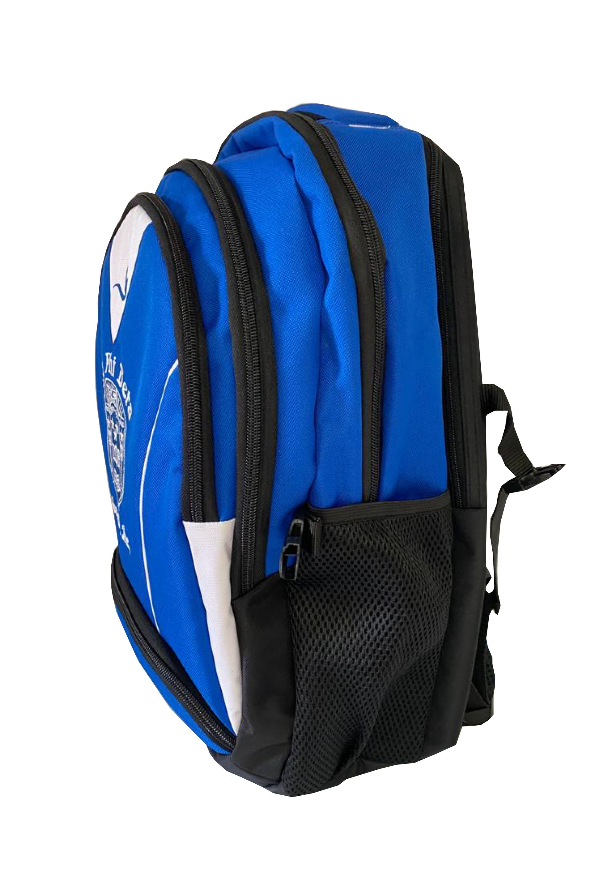Zeta Phi Beta (ΖΦΒ) Blue & White Backpack with laptop sleeves