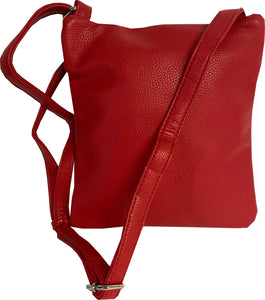 RED 3 ZIPPER LADIES Sling bag