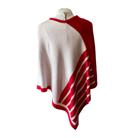 Delta Sigma Theta ΔΣΘ Red & White knitted Cozy Wrap 2